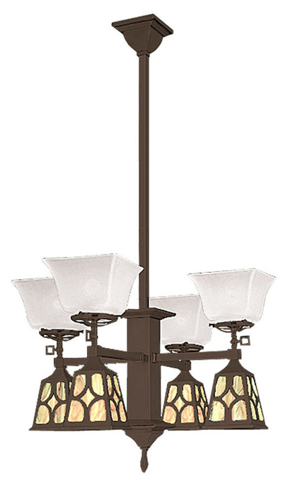Mission Transitional Chandelier J Shades
