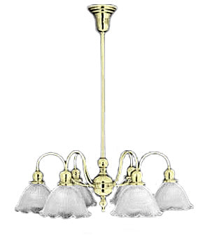 Question Mark 6 Arm Chandelier C1900