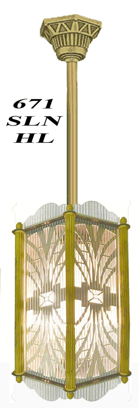 Unique Art Deco Hall or Corridor Light