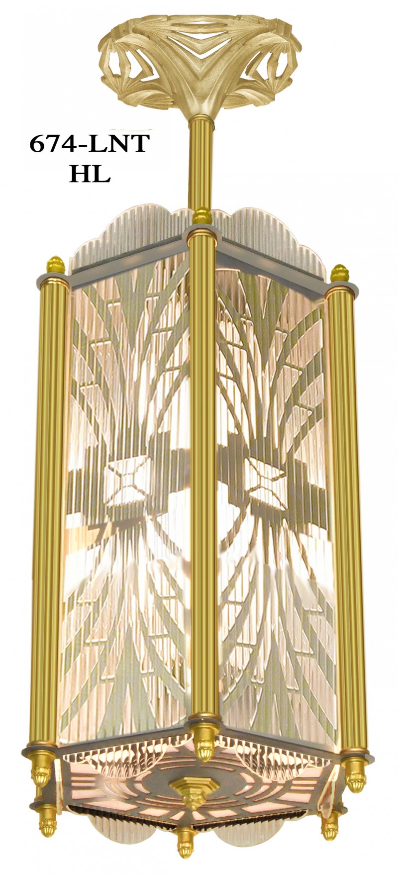 Unique Art Deco Giant Hall or Corridor Light