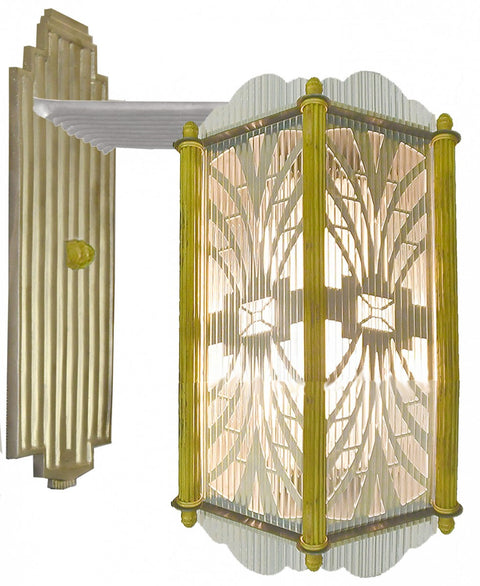 Unique Art Deco Large Sconce