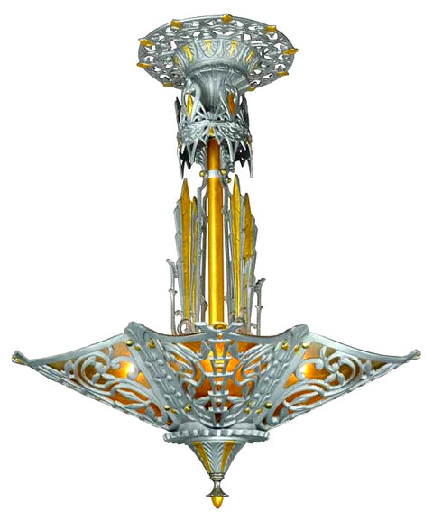 Art Deco Ceiling Lighting Chandeliers 5 Light Orleans Series (732-ZN-CH)