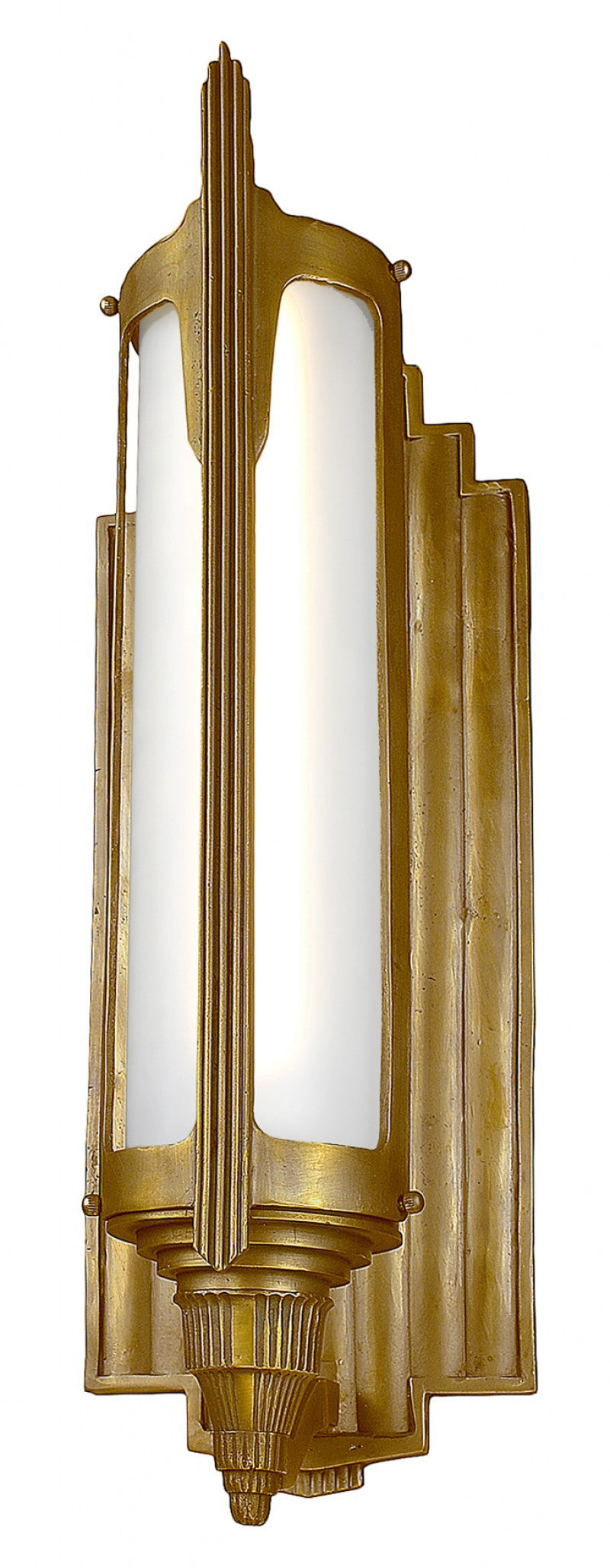 Art Deco Brass/Bronze Outdoor Entrance Light
