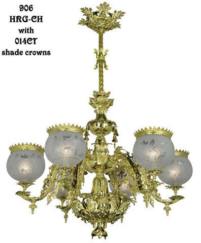 Victorian Chandelier - Neo Rococo Starr-Fellows Circa 1856 6 Light
