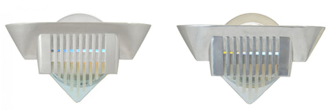 Mid-Century Modern or Deco ...Pair of Nickel Plated Wall Sconces