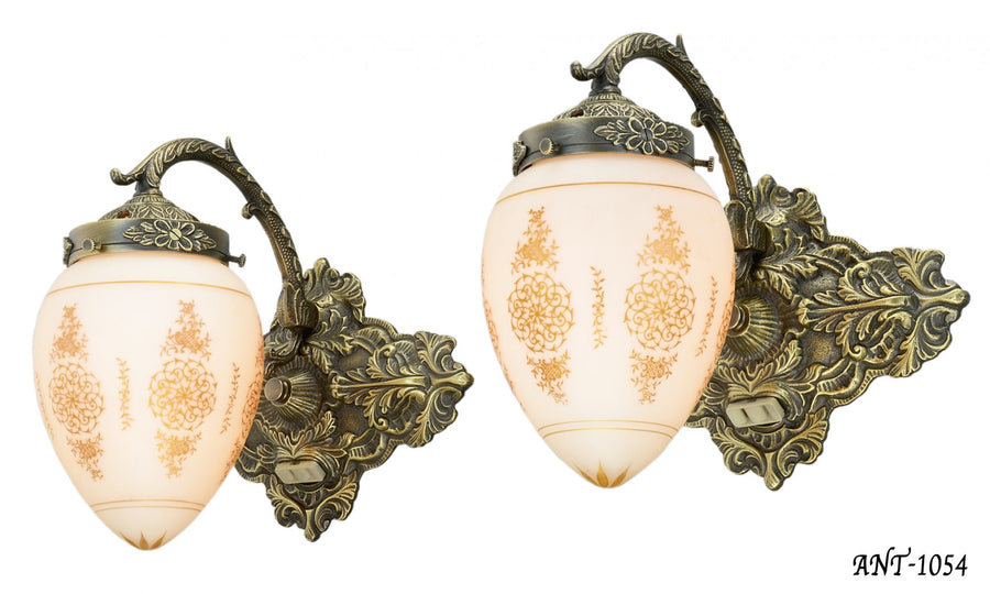 Lovely Pair of 1930-40 French Wall Sconces