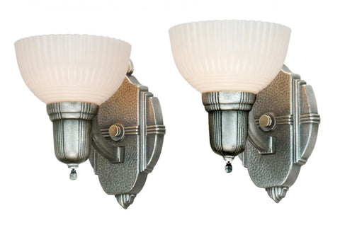Pair of Art Deco Streamline Sconces