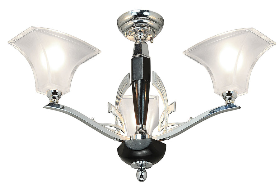French Art Deco or Mid Century Modern Chandelier