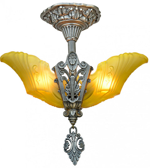 Art Deco 2-Light Pendant by Markel