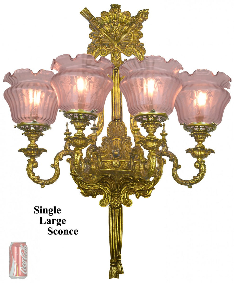 Very Impressive French Monster Single Sconce with Four Arms
