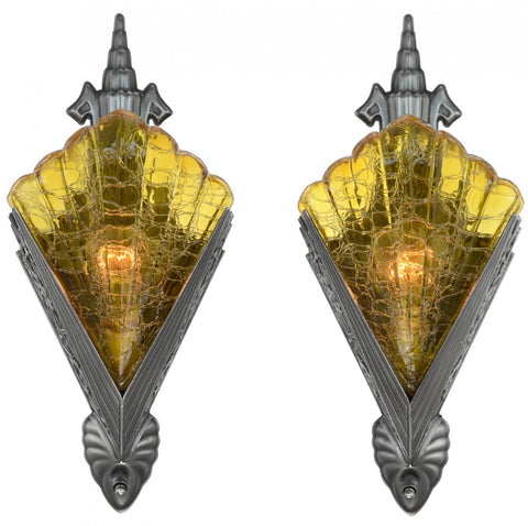 Art Deco Sconces by Mid-West c.1950