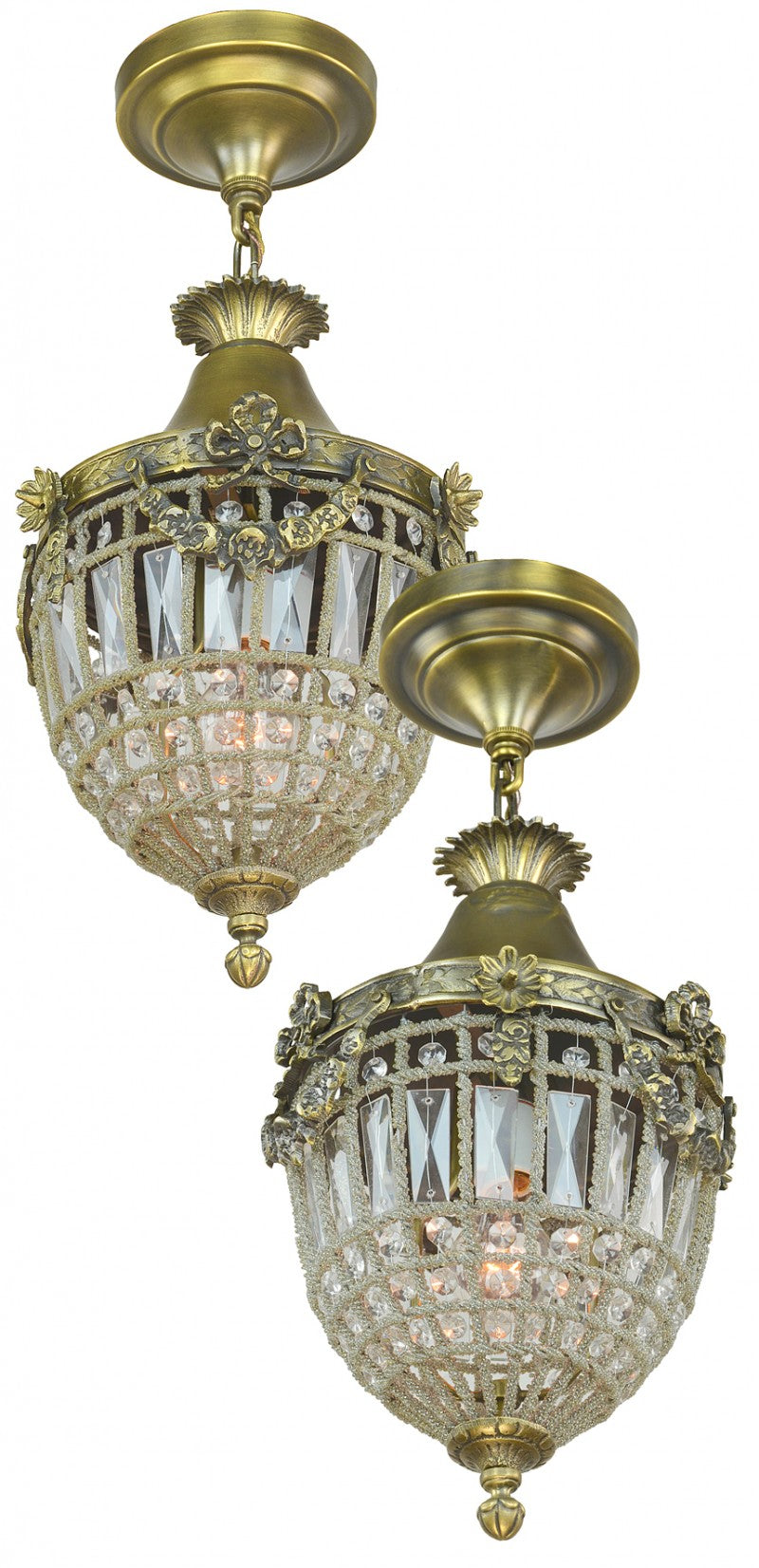 Wonderful Crystal and Ormulo Entry Pendants in Pretty Fair Condition