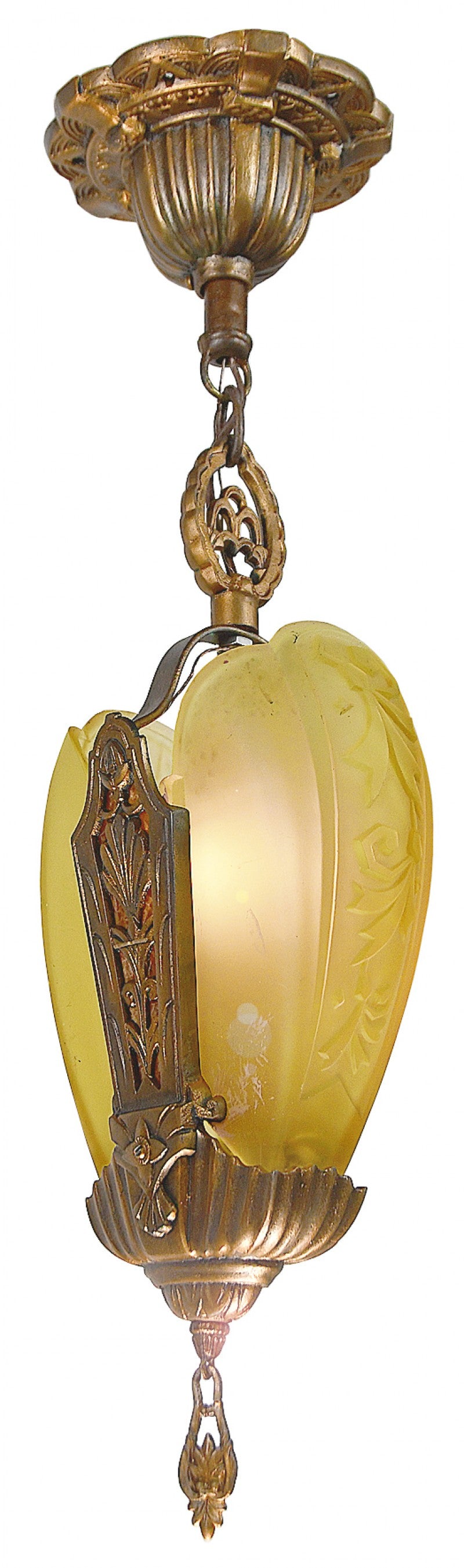 Very Collectable Art Deco Slip Shade Hall Light by Globe