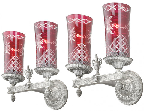 Pair of British Edwardian Sconces Circa 1920s