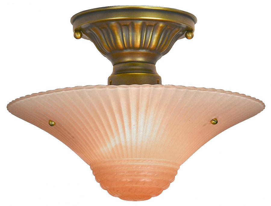 Antique 3-Chain Bowl Shade Ceiling Light