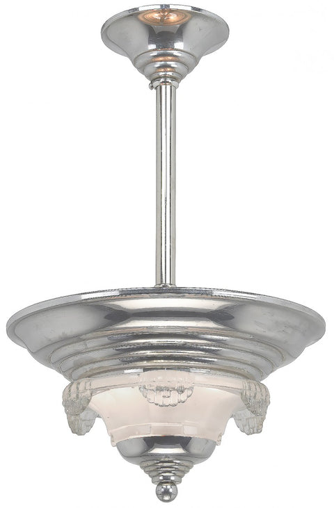 Art Deco Streamline Small French Pendant