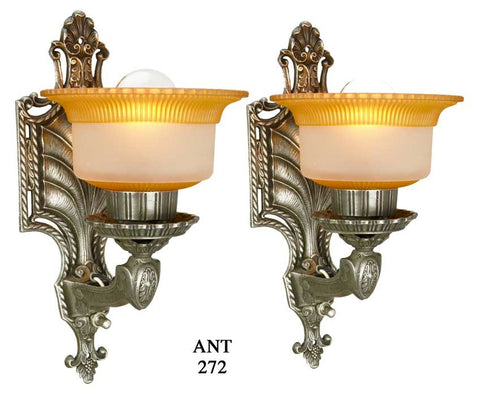 Lovely pair of Circa 1920 wall sconces