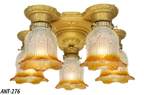 Turn of the Century Art Deco Chandelier