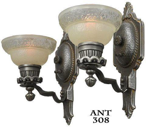 Art Deco Pair of Wall Sconces