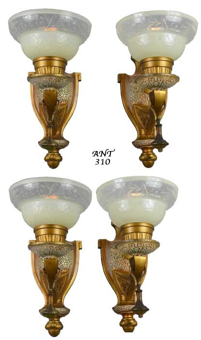 Art Deco Edwardian Style Set of Six Sconces