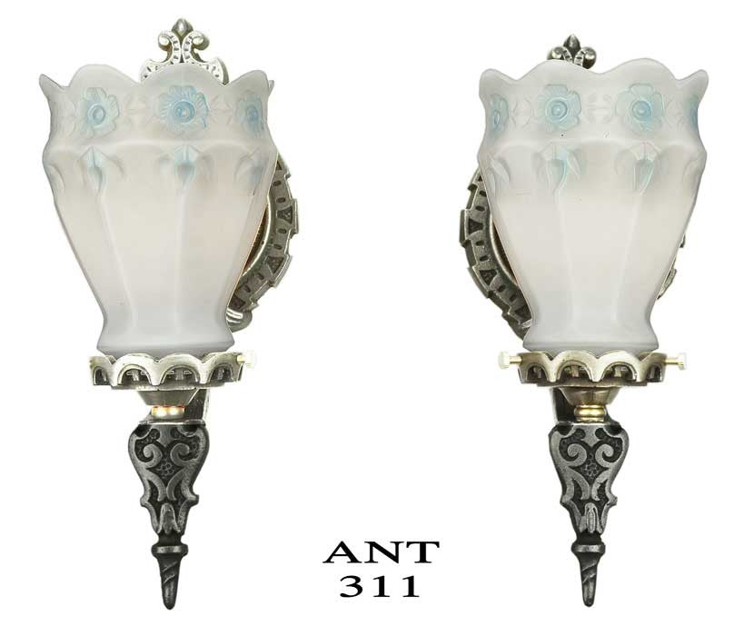 Art Deco Edwardian style pair of Nice Wall Sconces