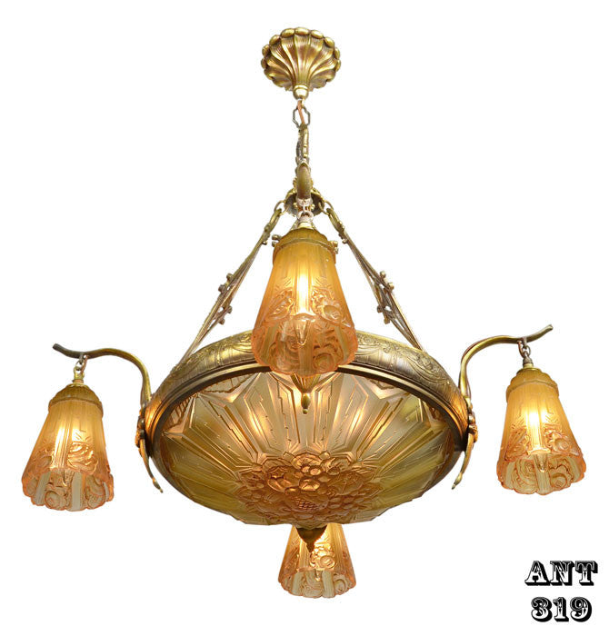 Art Deco French Chandelier