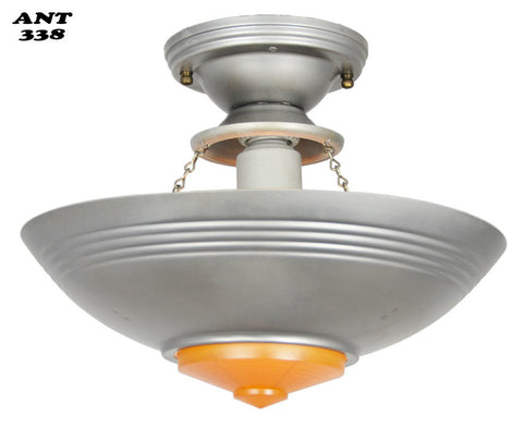 Art Deco Streamline Single Light Pendant