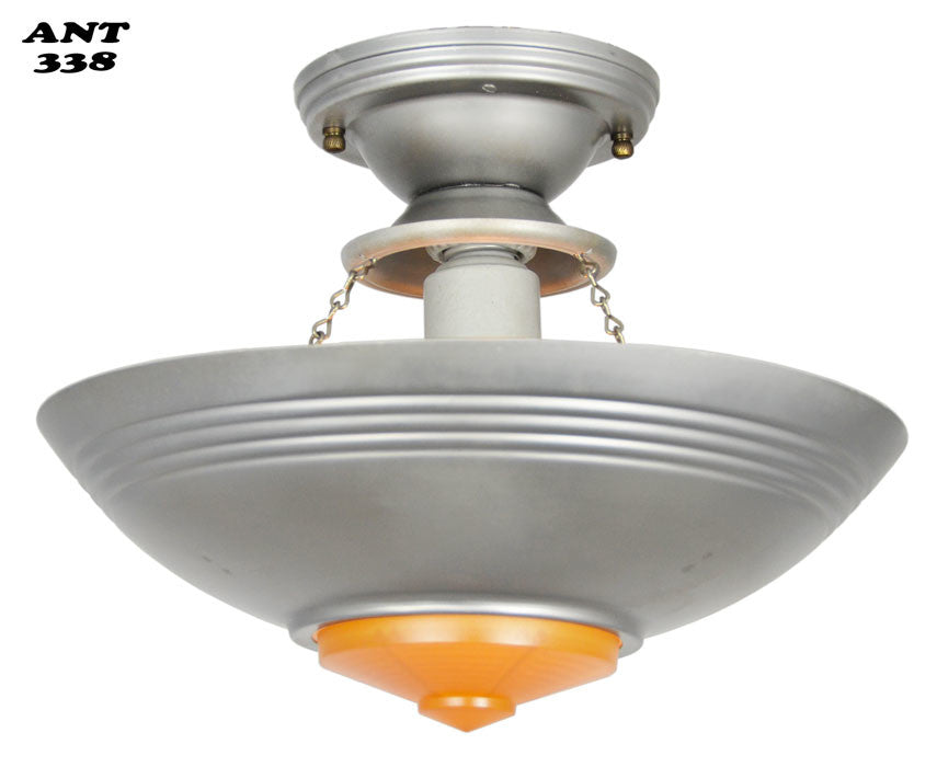 Art Deco Streamline Single Light Pendant