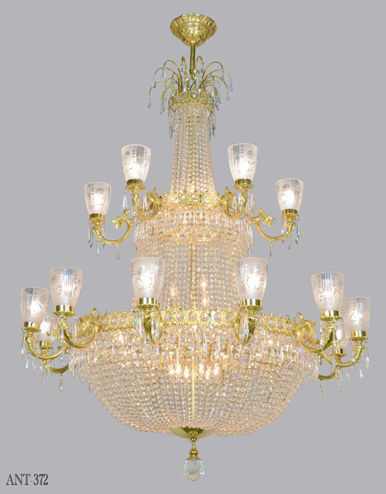 Magnificent Large Ballroom Crystal Chandelier