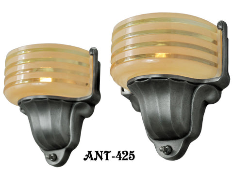 American Art Deco STREAMLINE Sconces by Virden