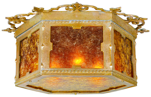 Antique Edwardian Close Ceiling Light Flush Mount Lighting Fixture