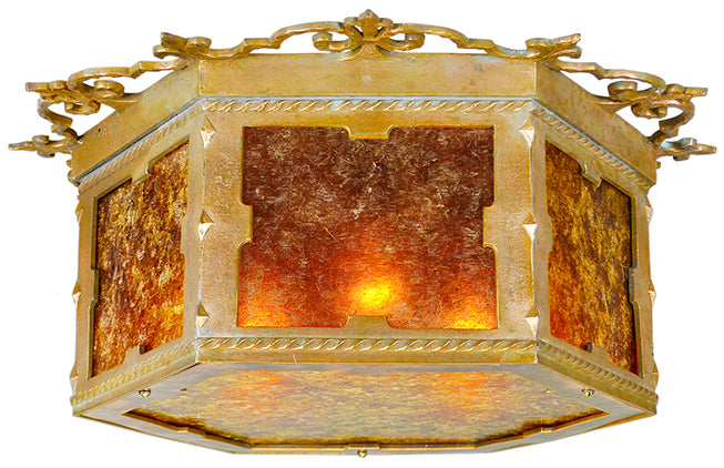 Antique Edwardian Close Ceiling Light Flush Mount Lighting Fixture