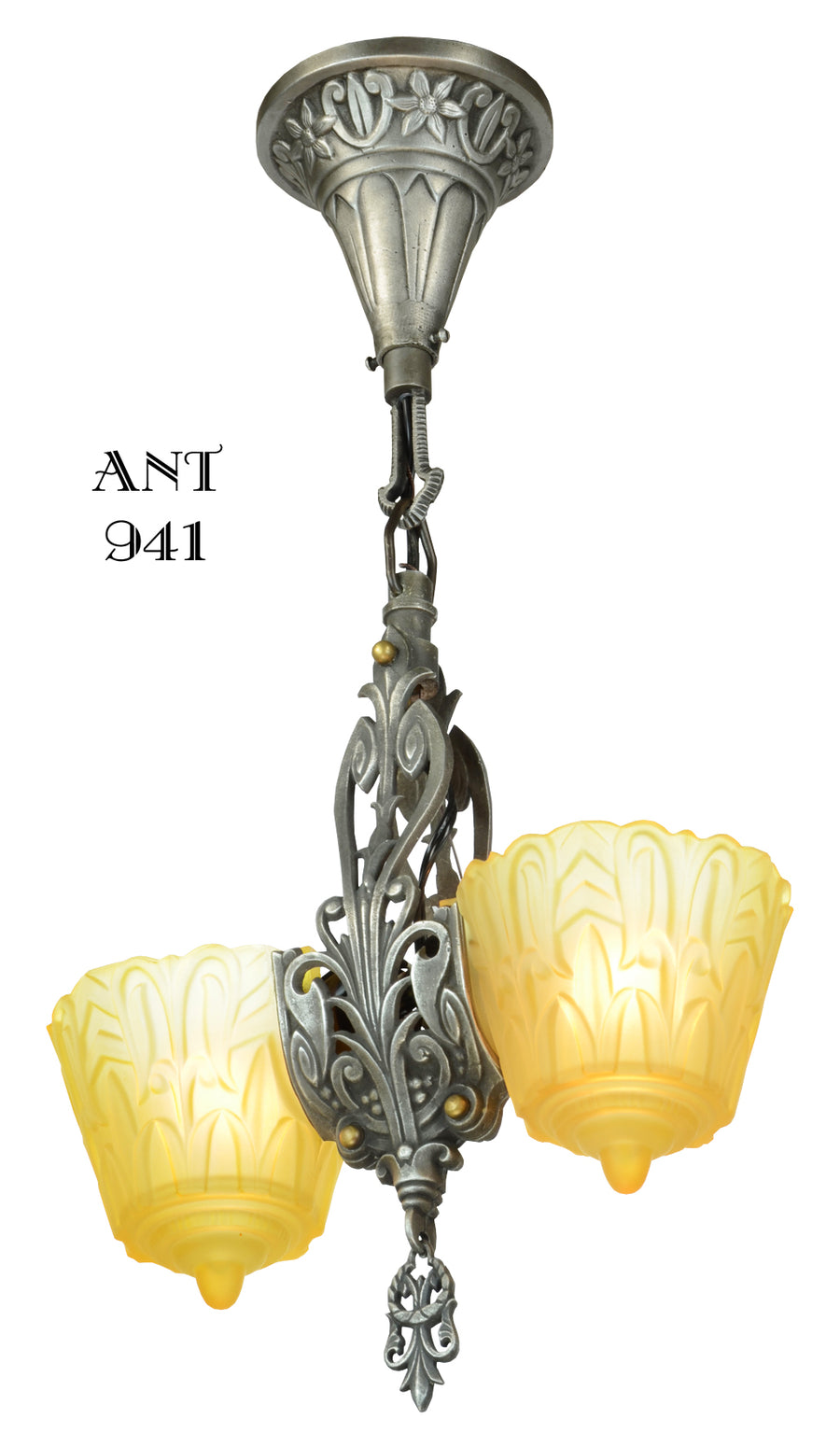 Art Deco Slip Shade Pendant by Lincoln Mnf