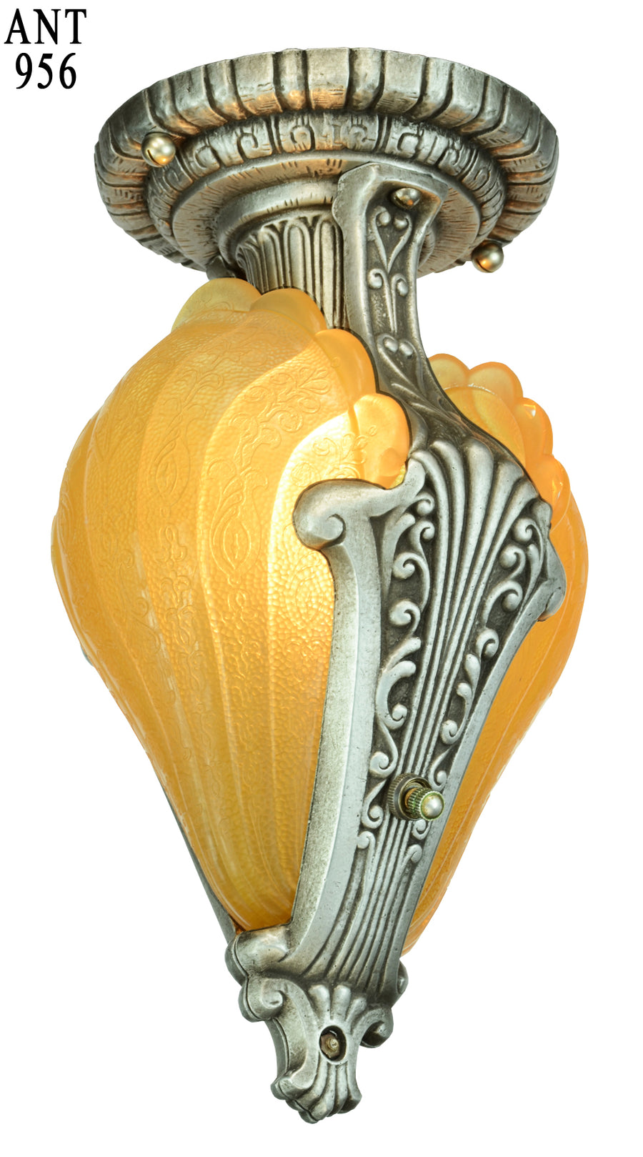 Art Deco Slip Shade Hall Light by Riddle of Toledo, OH