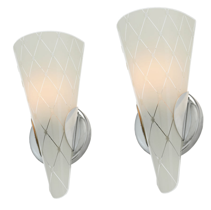 Mid-Century-Modern Pair of Wall Sconces