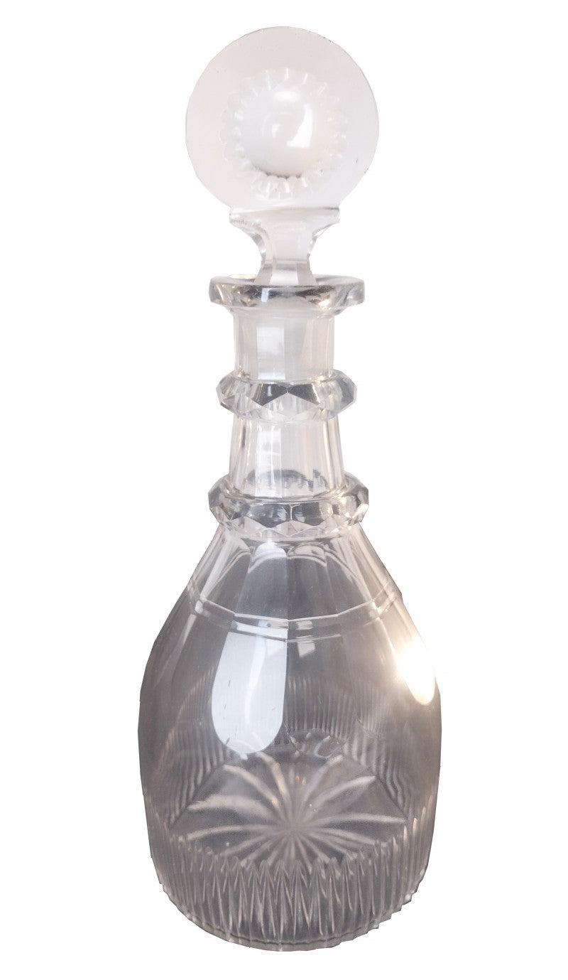 Antique Cut Lead Crystal Decanter