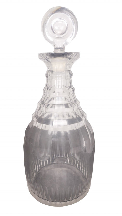 Antique Cut Lead Crystal Decanter