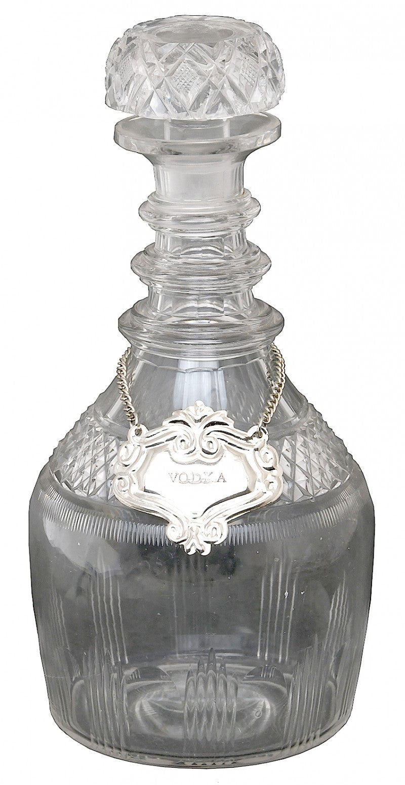 Antique Cut Lead Crystal Decanter