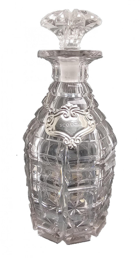 Antique Cut Lead Crystal Decanter