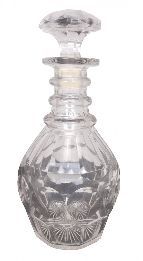 Antique Cut Lead Crystal Decanter
