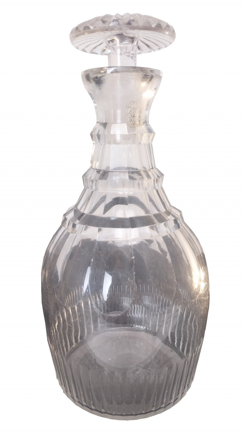 Antique Cut Lead Crystal Decanter