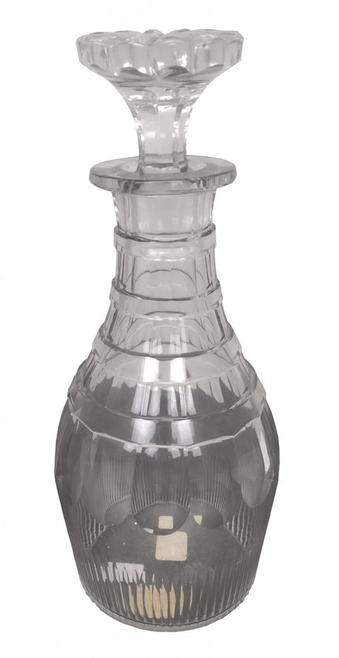 Antique Cut Lead Crystal Decanter