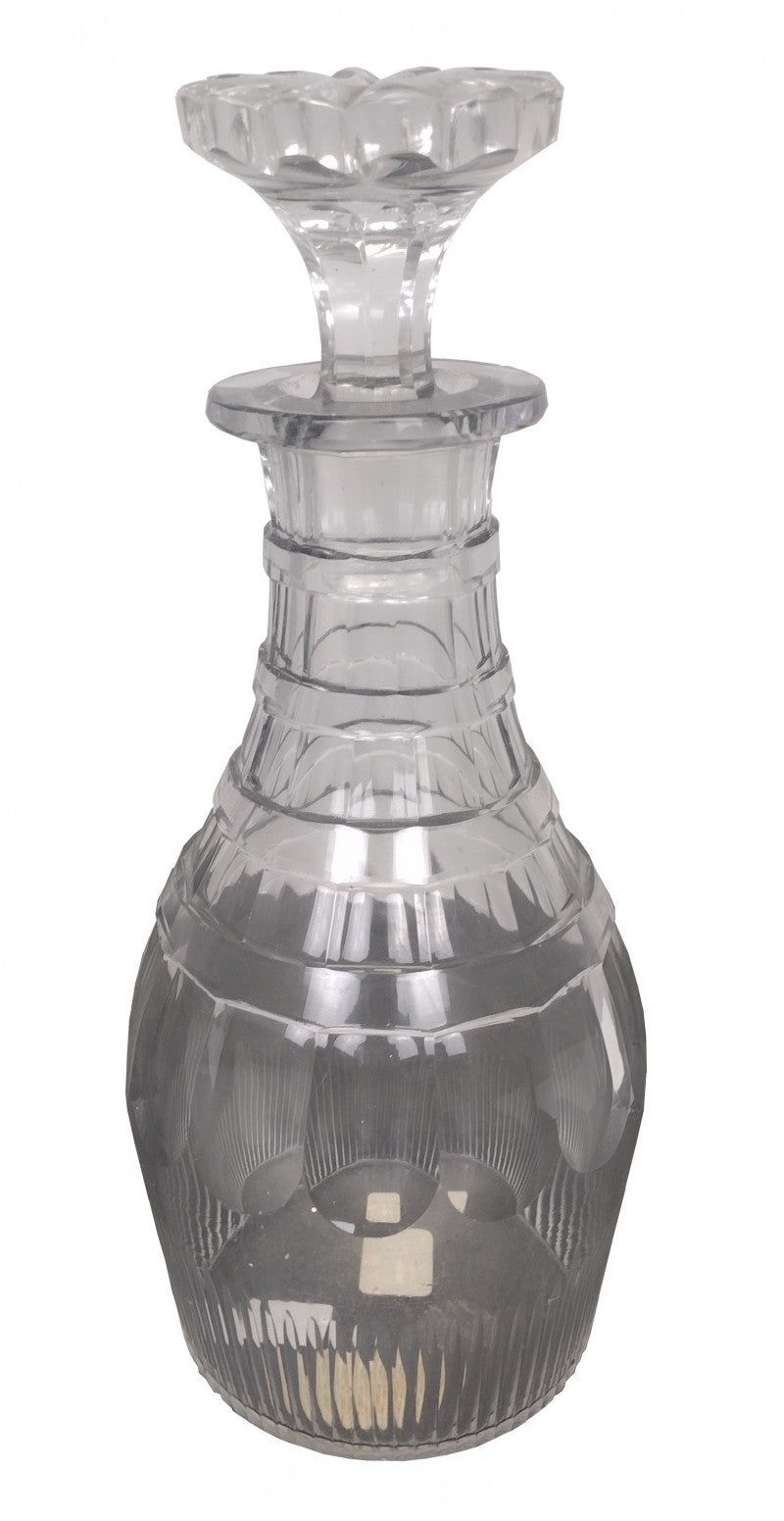 Antique Cut Lead Crystal Decanter