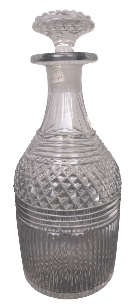 Antique Cut Lead Crystal Decanter