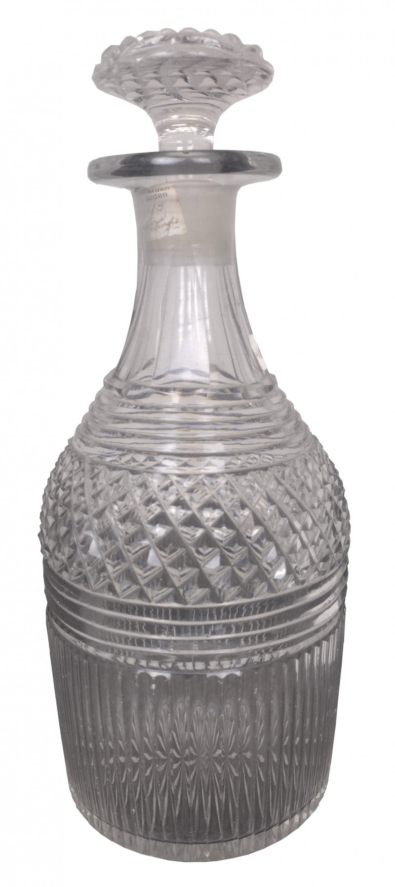Antique Cut Lead Crystal Decanter