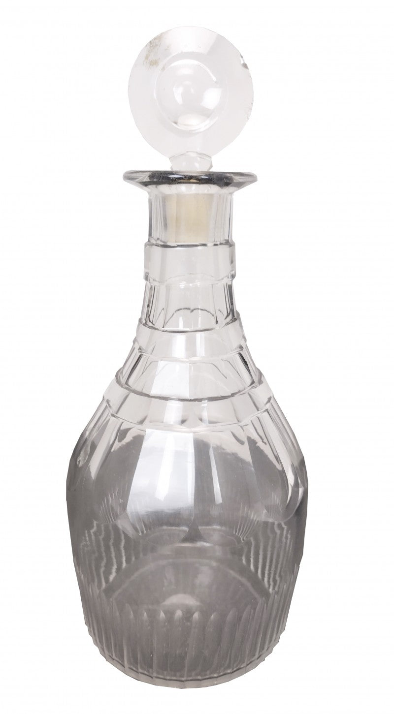 Antique Cut Lead Crystal Decanter