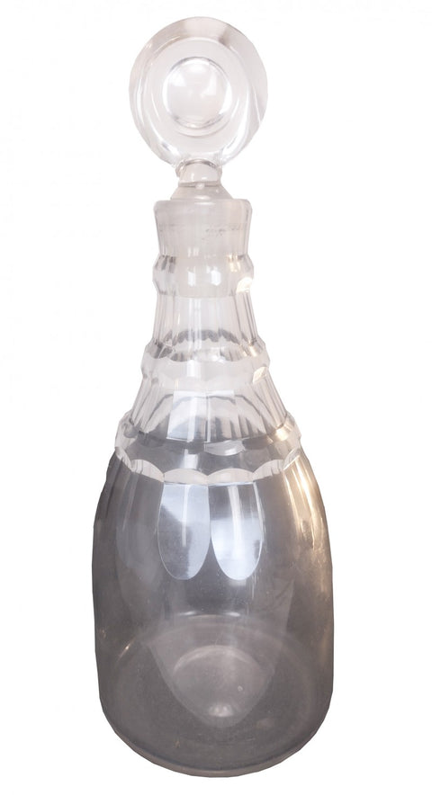 Antique Cut Lead Crystal Decanter