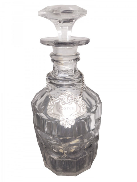 Antique Hand Cut Lead Crystal Decanter