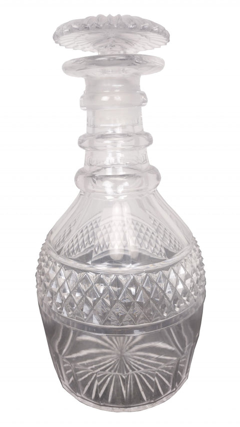 Antique Cut Lead Crystal Decanter