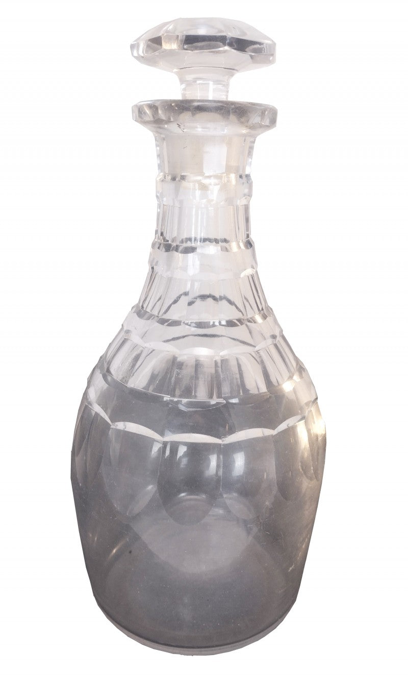 Late Victorian Hand Cut Crystal Decanter